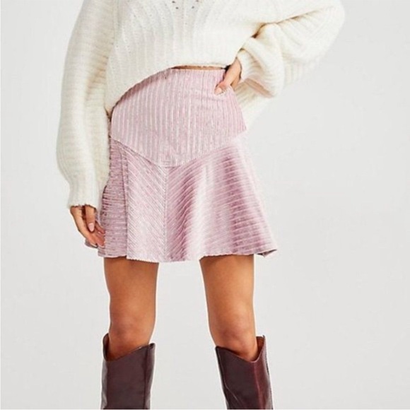 Free People Velvet Skirt - Picture 2 of 5